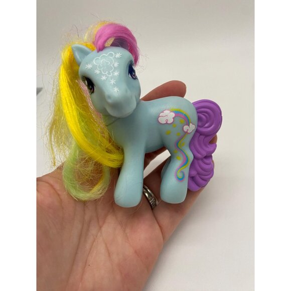 2008 McDonald's Hasbro My Little Pony Rainbow Dash Pony Figurine Happy Meal Toy - Picture 6 of 7
